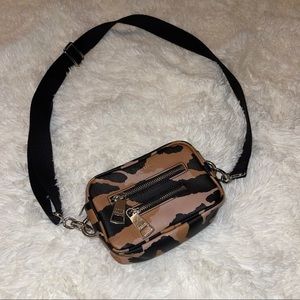 Sonia Rykiel Leopard Crossbody Camera Bag